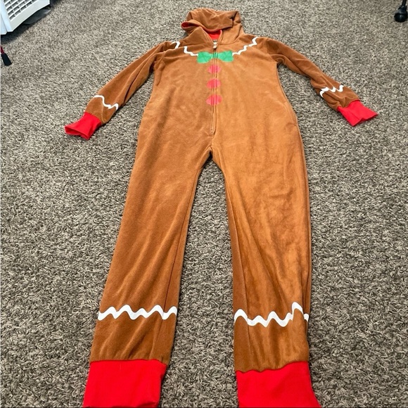 Tipsy elves, Christmas gingerbread jumpsuit adult medium - Picture 1 of 3